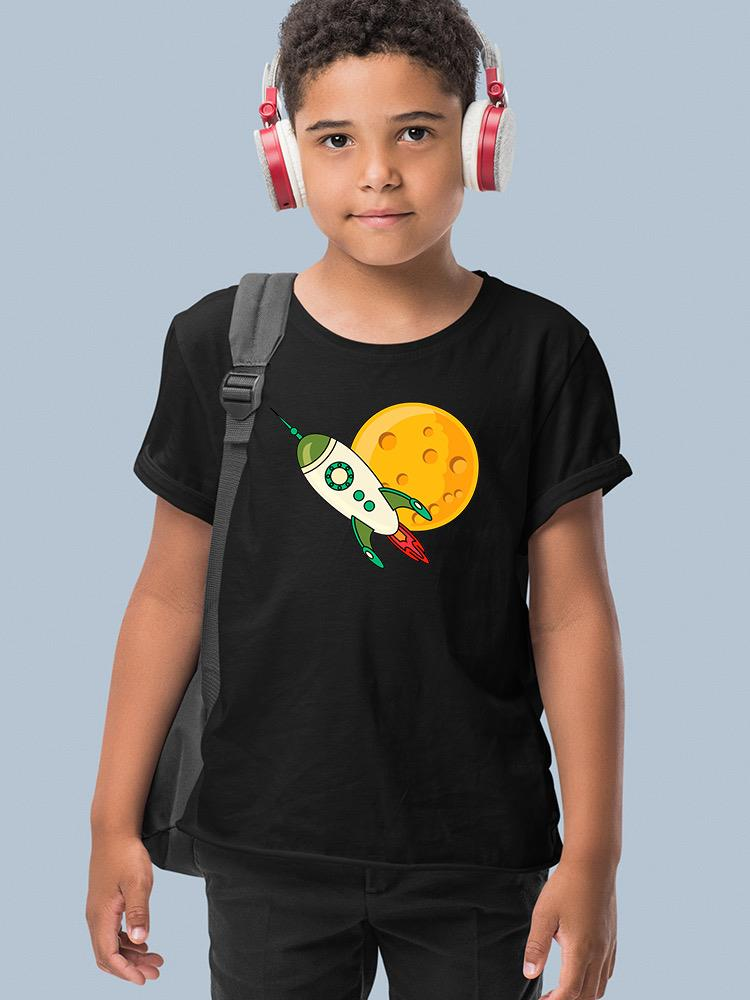 Moon And Rocket T-shirt