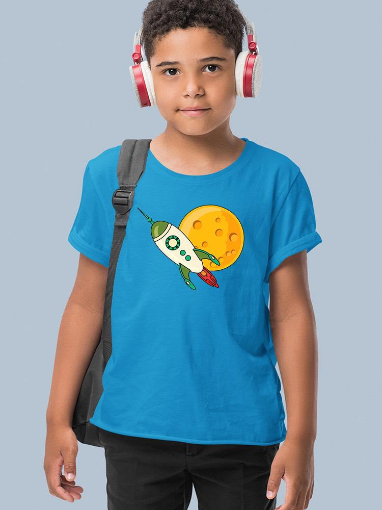 Moon And Rocket T-shirt