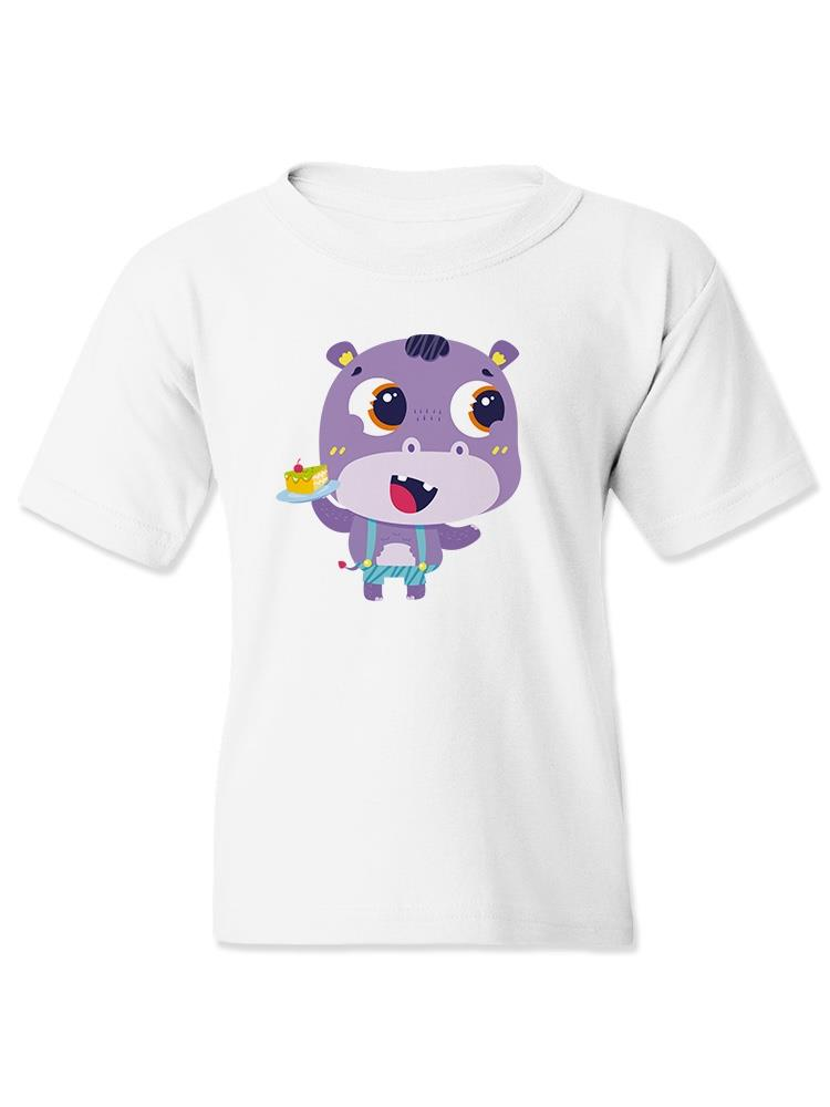 Hippo With A Cake T-shirt