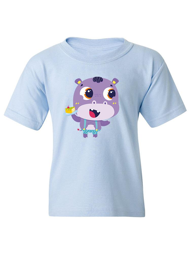 Hippo With A Cake T-shirt