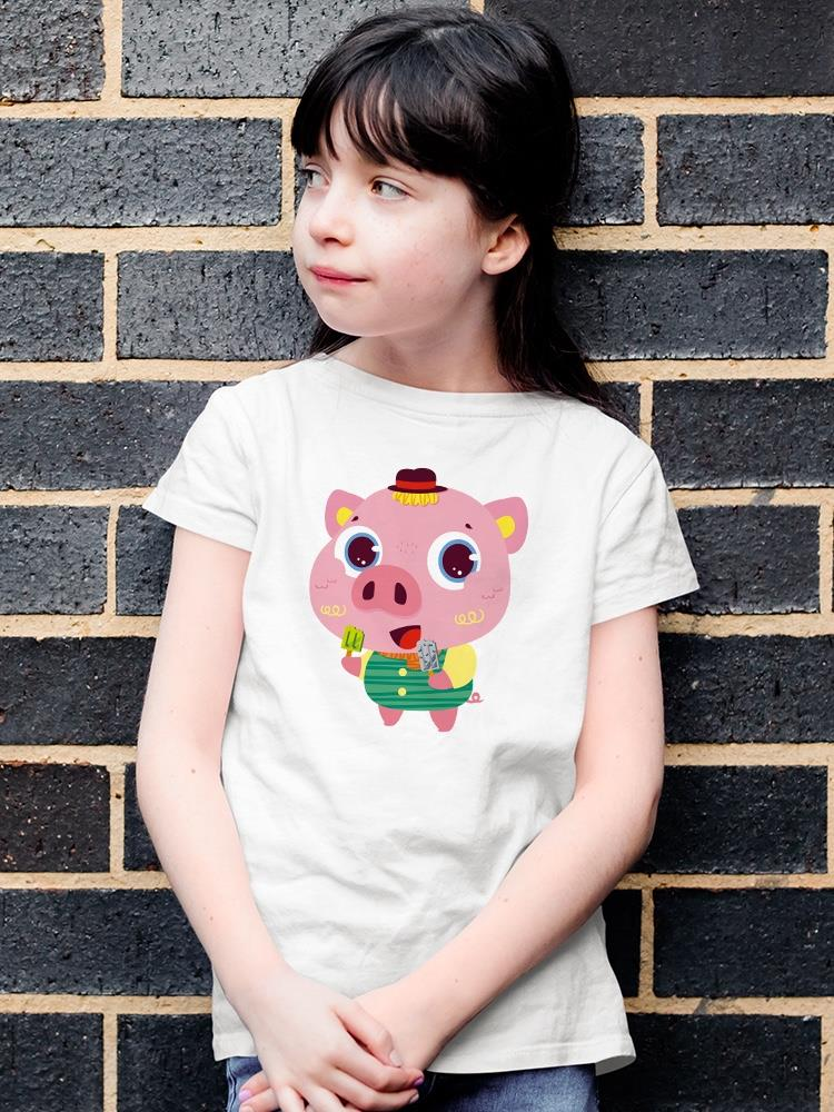 Pig Eating Popsicles T-shirt