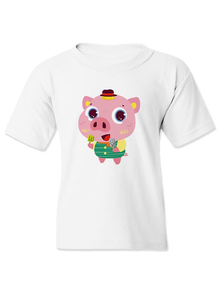 Pig Eating Popsicles T-shirt