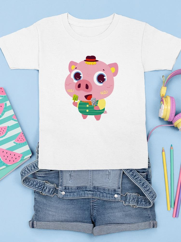 Pig Eating Popsicles T-shirt