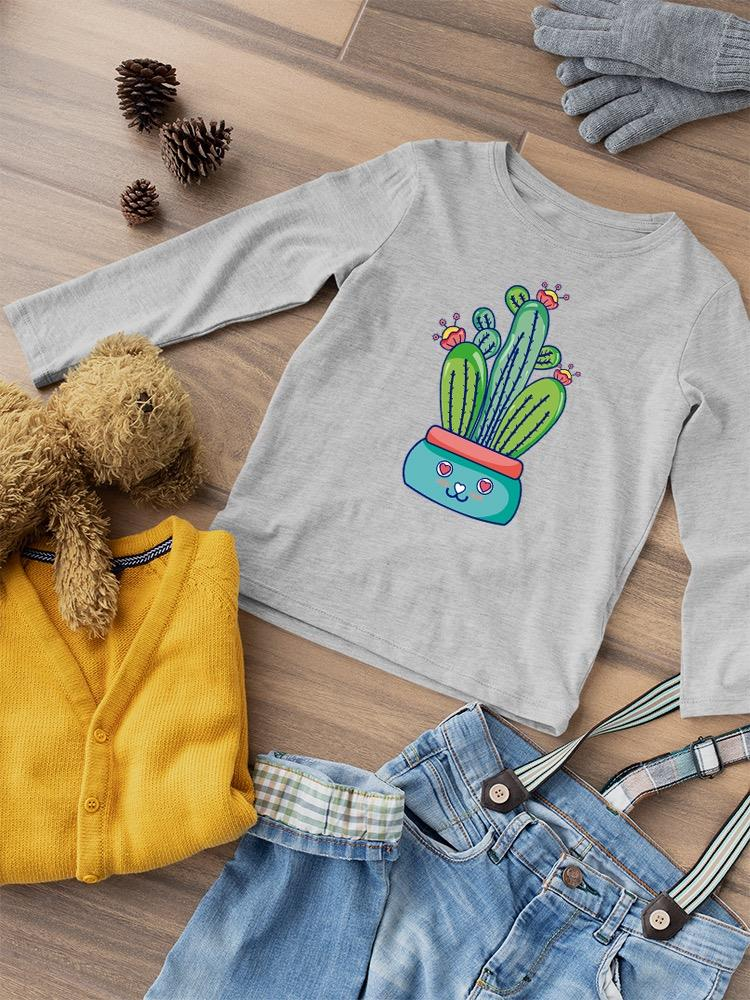 Kawaii Cactus Flowerpot T-shirt