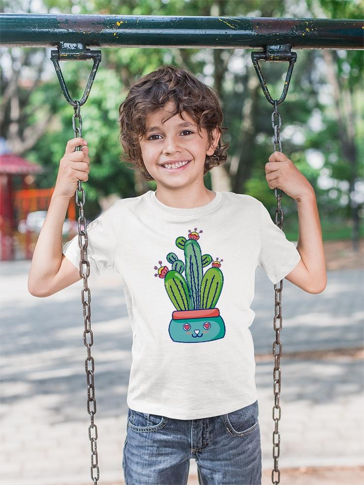 Kawaii Cactus Flowerpot T-shirt