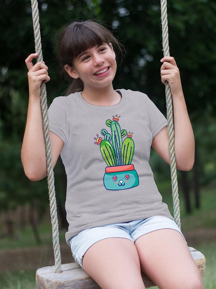 Kawaii Cactus Flowerpot T-shirt