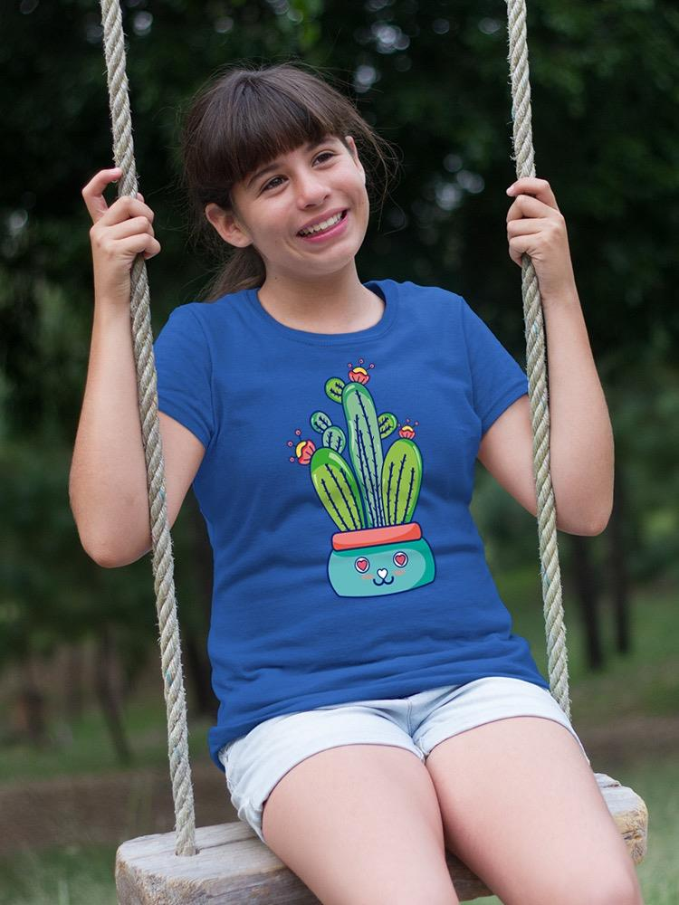 Kawaii Cactus Flowerpot T-shirt