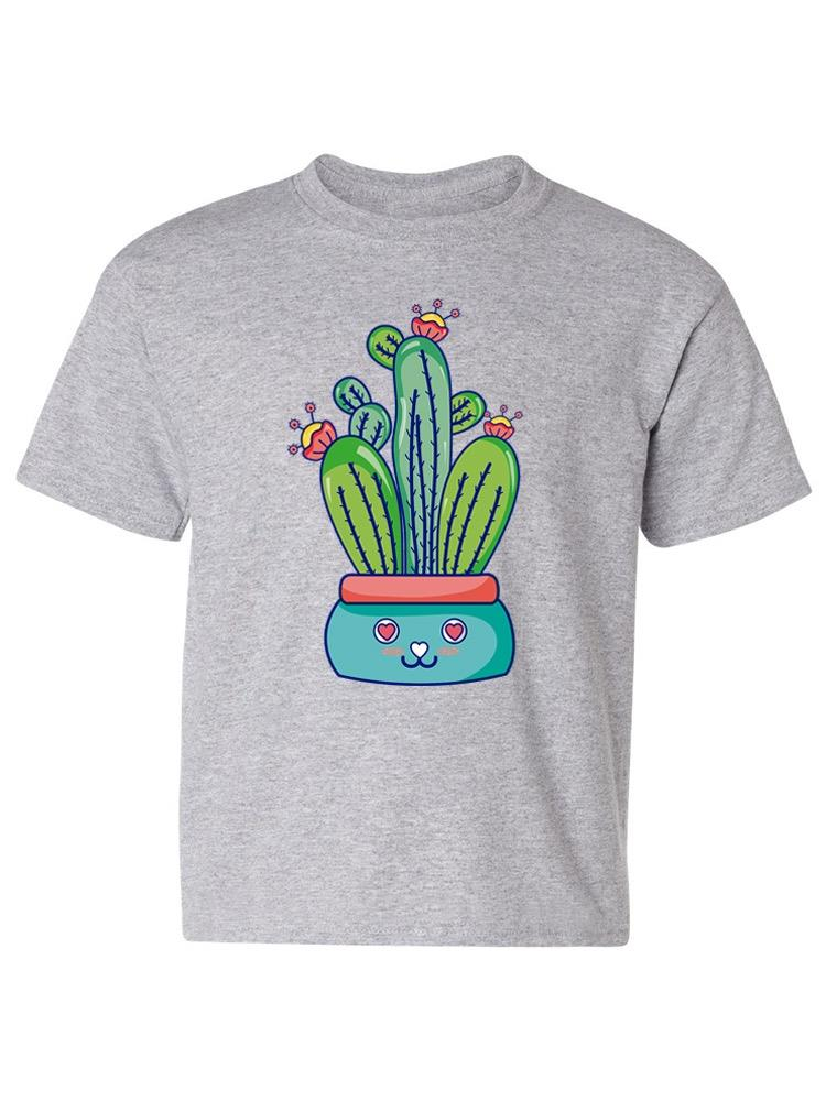 Kawaii Cactus Flowerpot T-shirt