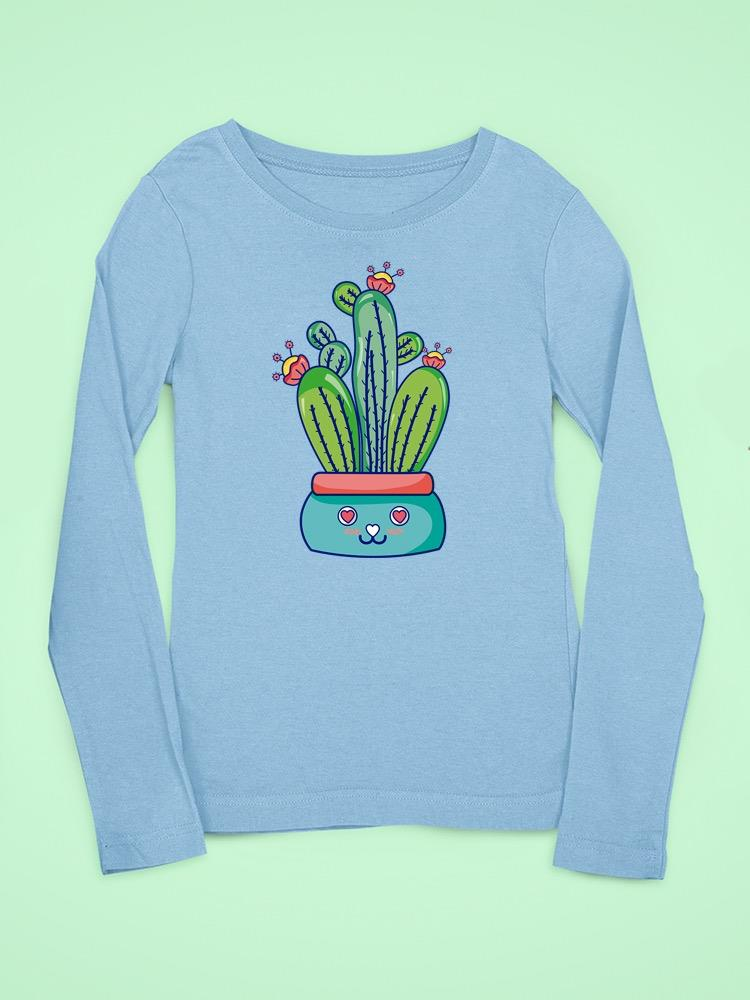 Kawaii Cactus Flowerpot T-shirt