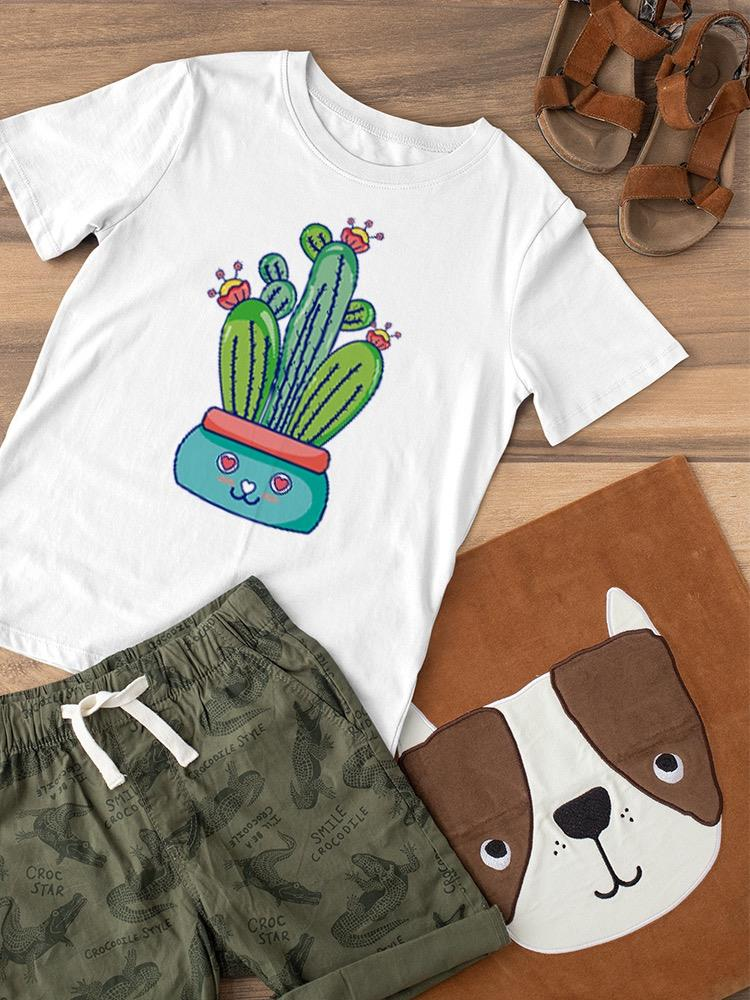 Kawaii Cactus Flowerpot T-shirt