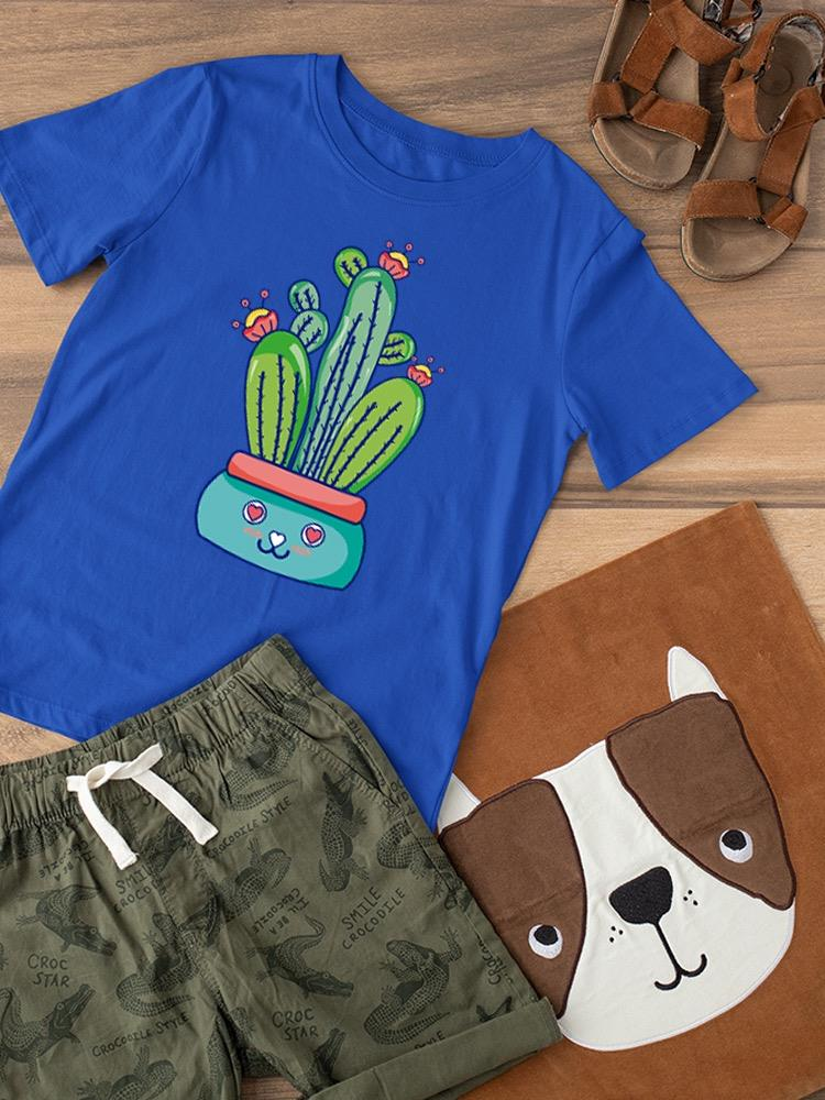 Kawaii Cactus Flowerpot T-shirt