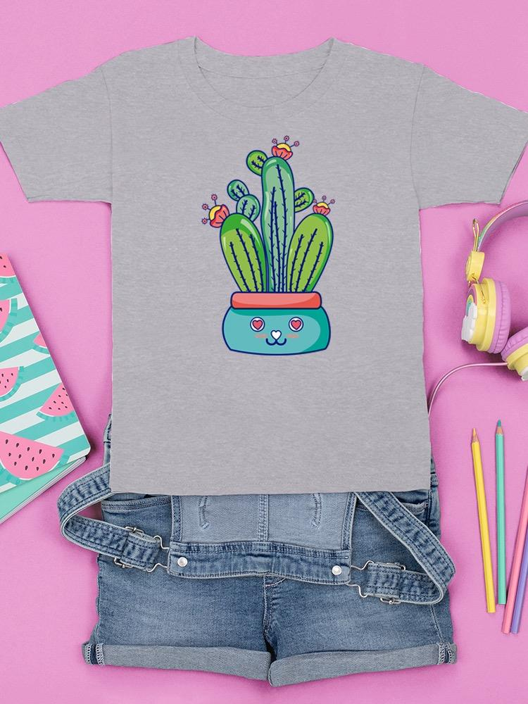 Kawaii Cactus Flowerpot T-shirt