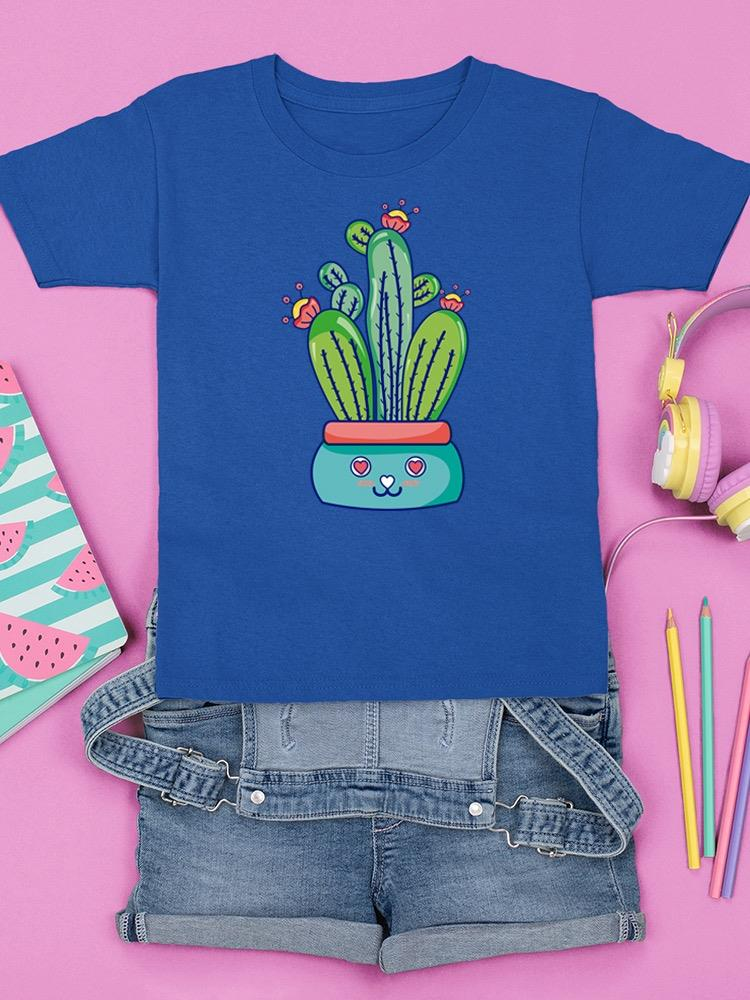 Kawaii Cactus Flowerpot T-shirt