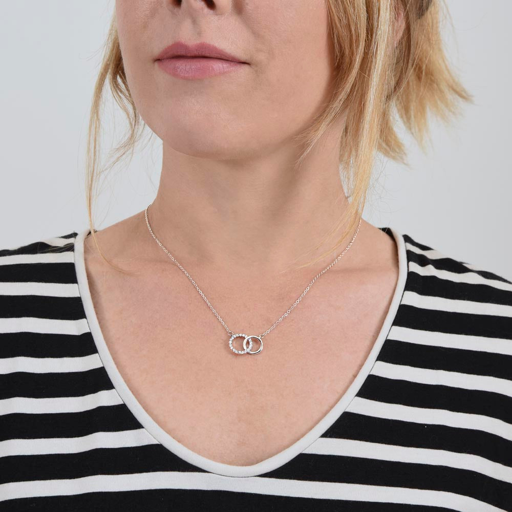 To My Beautiful Granddaughter Perfect Pair Necklace