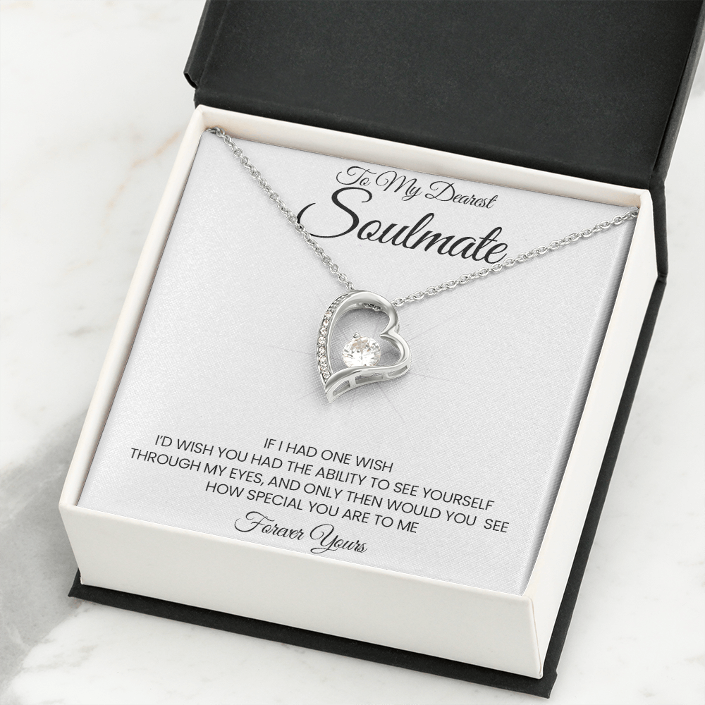 To My Soulmate Forever Love Necklace